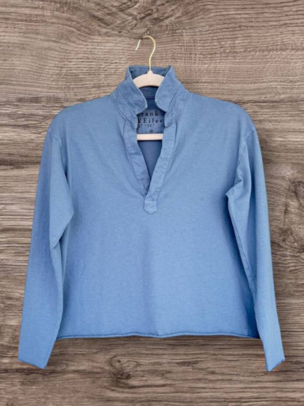 0725 Frank & Eileen Patrick Popover Cotton Heritage Jersey Hydrangea Blue XS